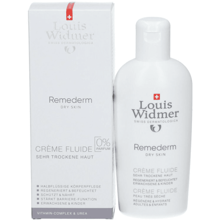 Louis Widmer Remederm Cream Fluid For Dry Skin - Unscented 200ml