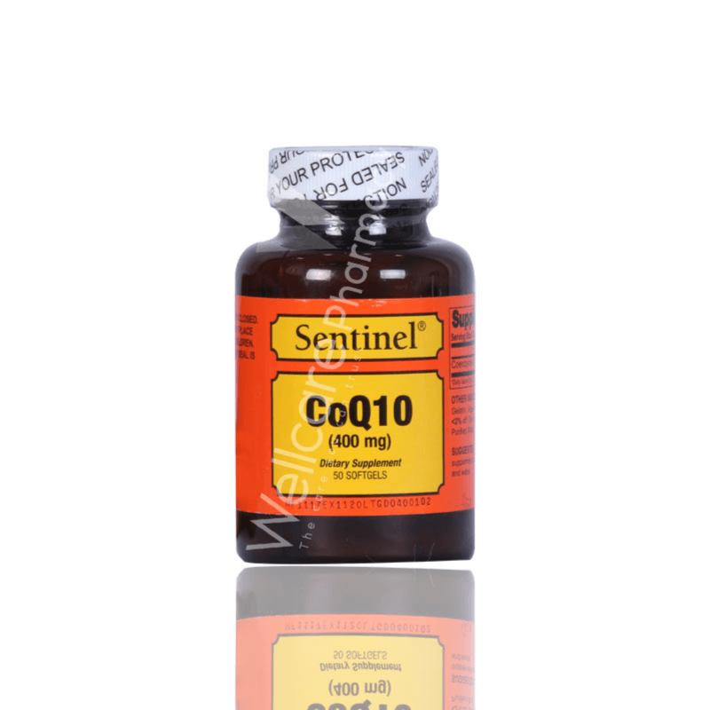 Sentinel CoQ10 400mg 50 Softgels