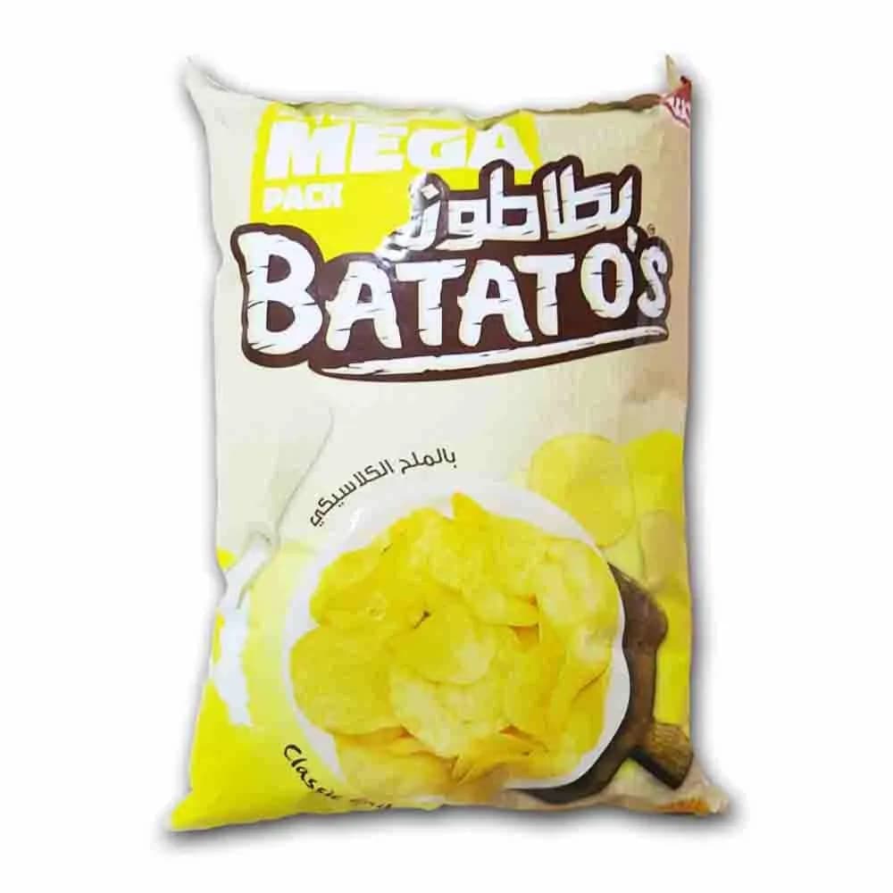 Mega Pack Batato's Classic Salted 167gm Natural Potato Chips