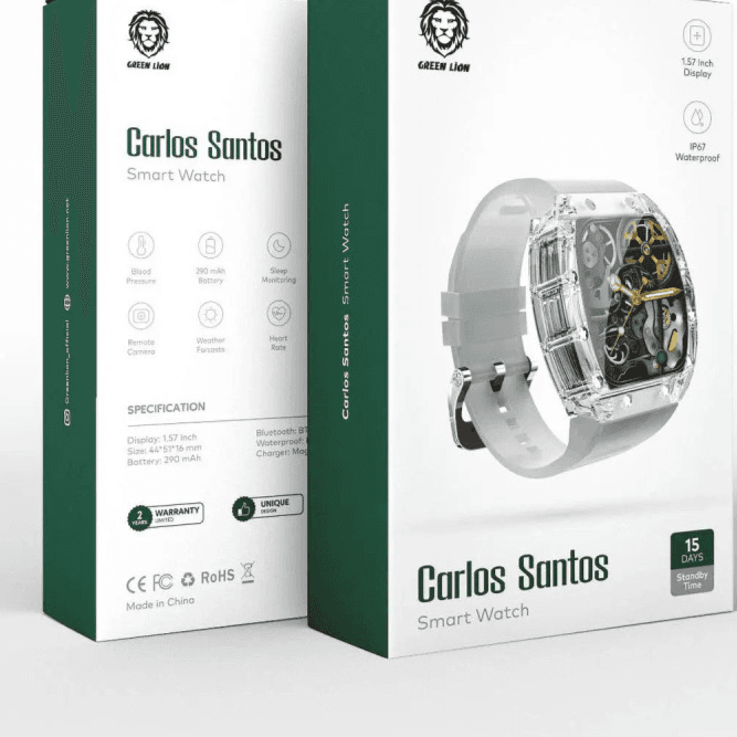 Green Carlos Santos Smart Watch White