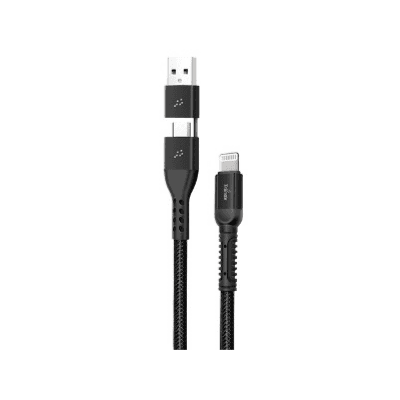 Trands_2-in-1 Lightning To Type-c & Usb Cable-tr-ca558