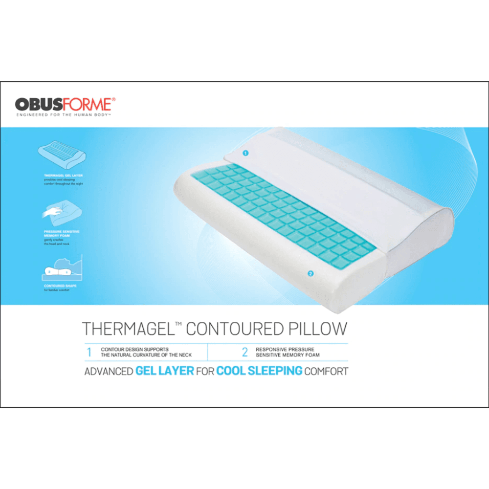 Obusforme Thermagel Contoured Pillow