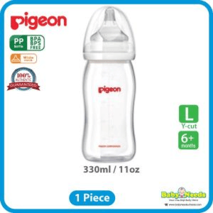 Pigeon Soft Touch Plastic Nursing Bottle L 6+months Y Cut Nipple 330ml Code: PA00875