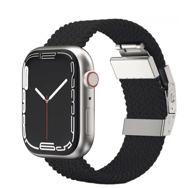 AmazingThing Titan Weave Strap for Apple Watch / Size 44 & 45 / Black