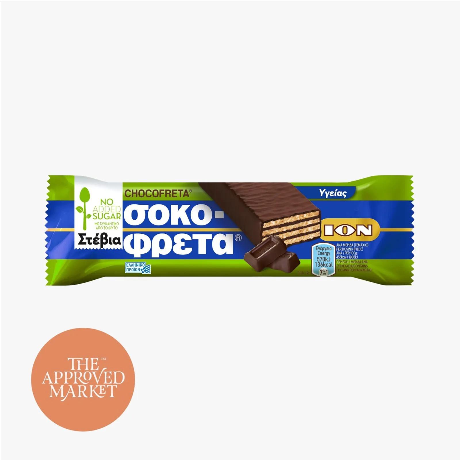 Ion Chocofreta Stevia With Dark Chocolate 30g