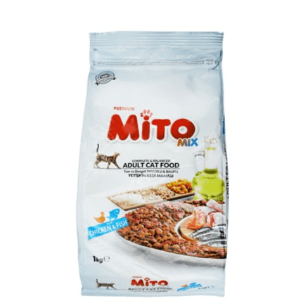 Mito Mix Chicken & Fish Adult Cat Food 1Kg