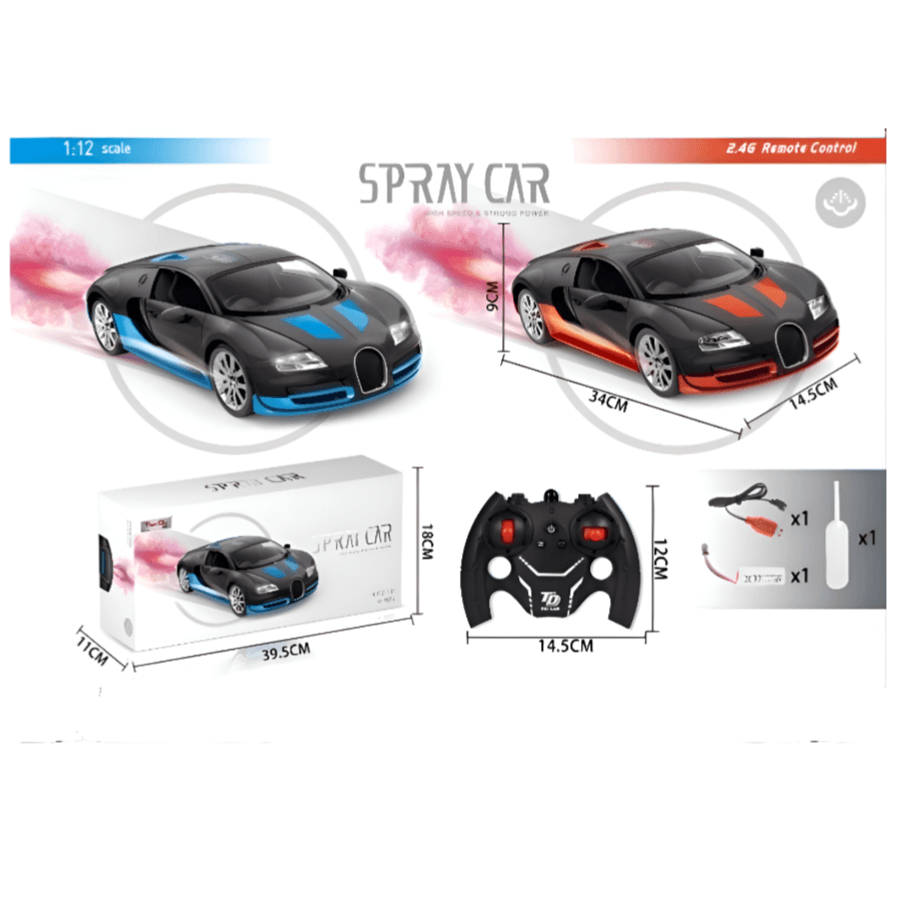 1:12 Bugatti Veyron High Speed Spray RC Car 2.4GHZ Remote Control Car (RCWD12)