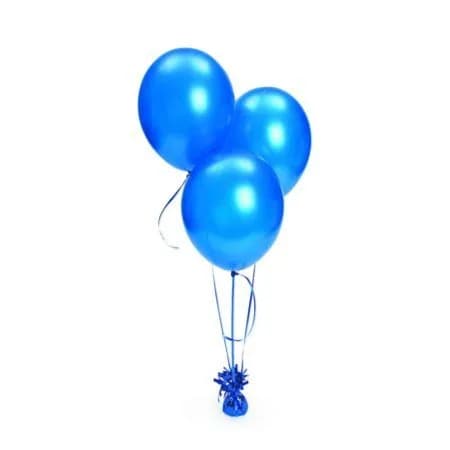 Metallic Blue Balloons