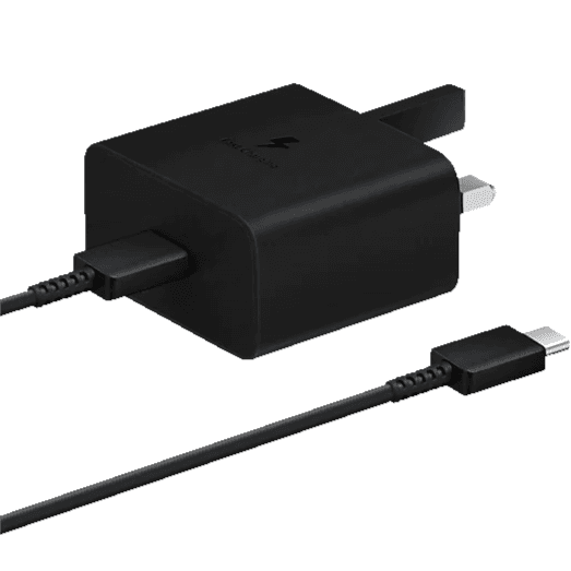 Samsung 15w PD Power Adapter/ Charger With USB-C To USB Cable 3 Pin - Black EPT1510