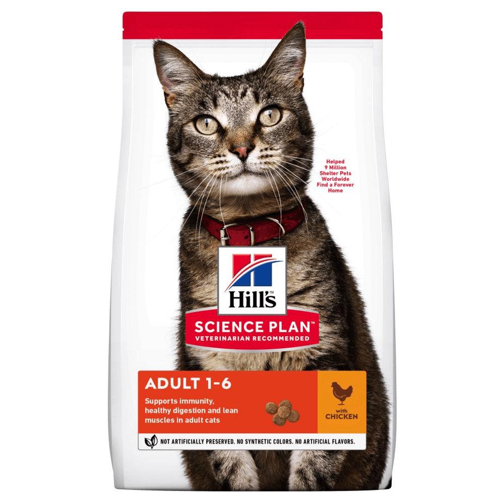 Hills Plan Adult Cat  Dry Food With Chicken 10kg