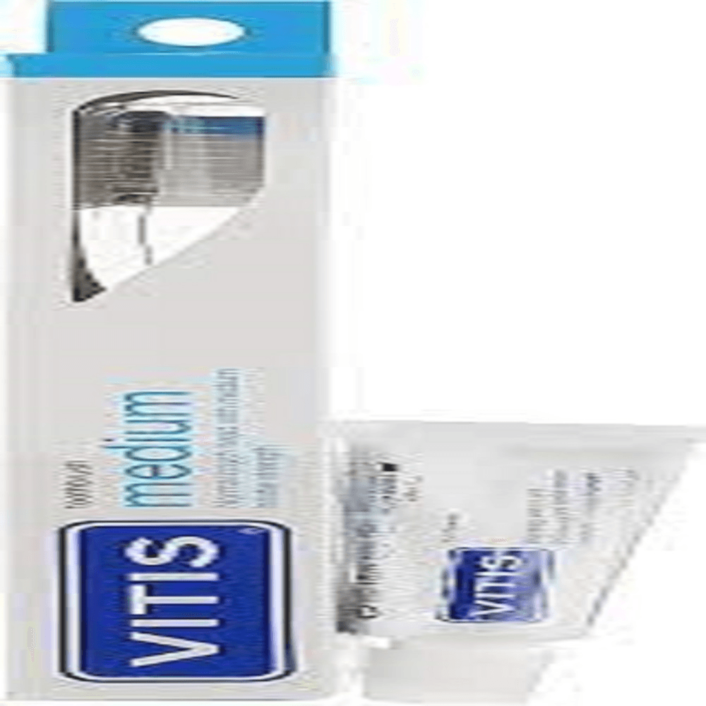 Vitis Medium Toothbrush + Whitening Toothpaste 15ml