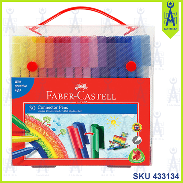 Faber Castell 30 Connector Pens Multi Colours (Clfc10)