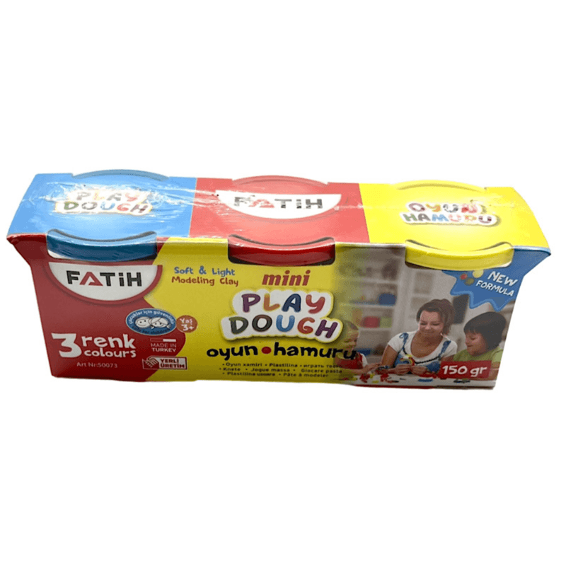 Fatih Play Dough 3 Renk Colours 150g - 1201