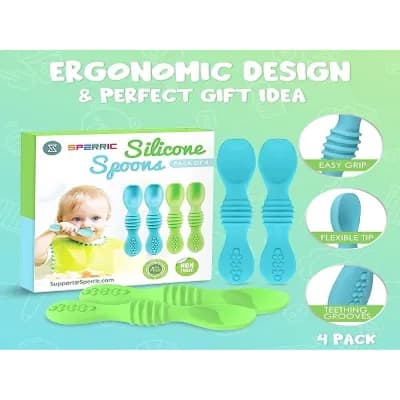 Sperric Silicone Spoon Pack of 4