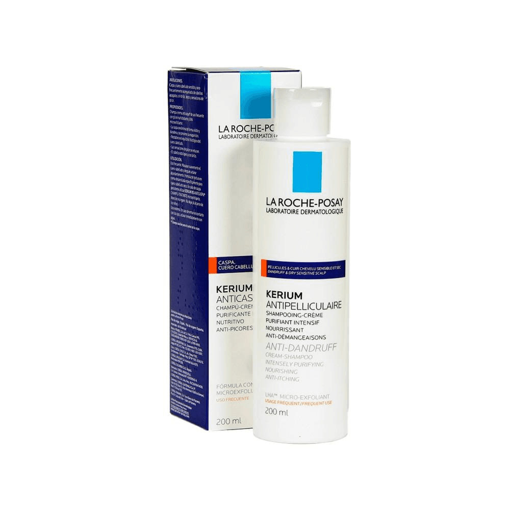 La Roche Posay Kerium Anti-dandruff Dry Scalp Cream Shampoo 200ml