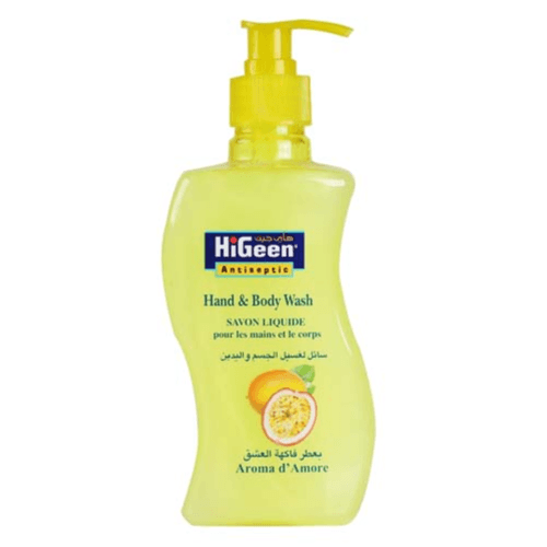 Higeen Antiseptic Hand And Body Wash Aroma D'Amore - 500Ml