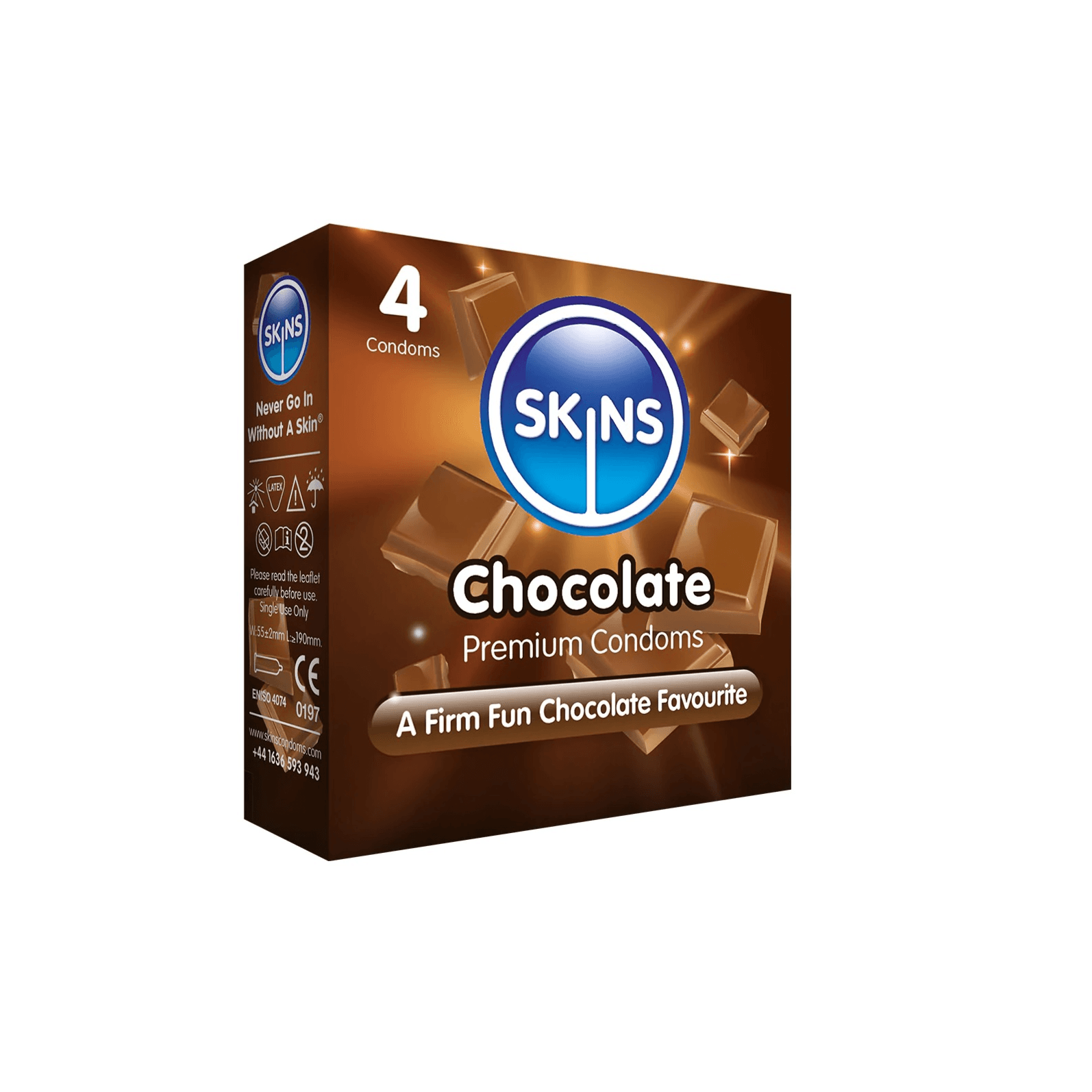 Skins Condoms Chocolate 4 Pieces