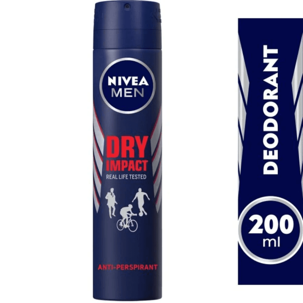 Nivea Dry Impact Spray Male 200Ml No. 3698