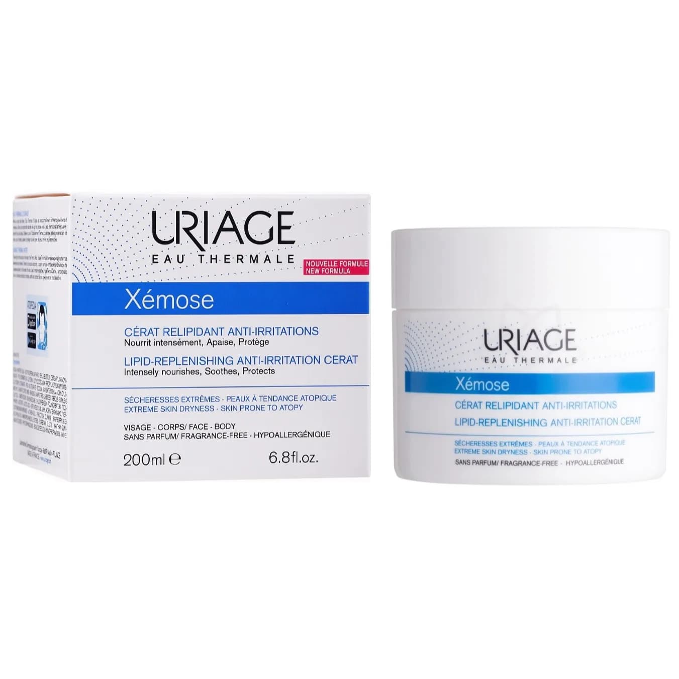 Uriage Xemose Lipid Replenishing Anti Irritation Cerat Fragrance Free 200ml