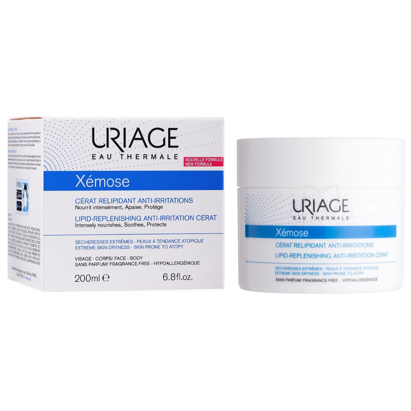 Uriage Xemose Lipid Replenishing Anti Irritation Cerat Fragrance Free 200ml