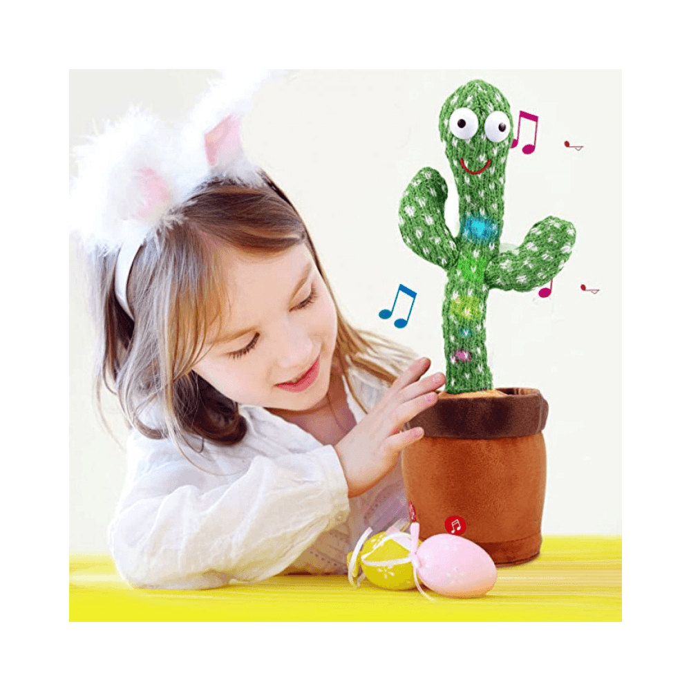 Dancing Cactus Toys Can Sing Wriggle & Singing Recording Repeat What You Say Funny Education Toys for Children