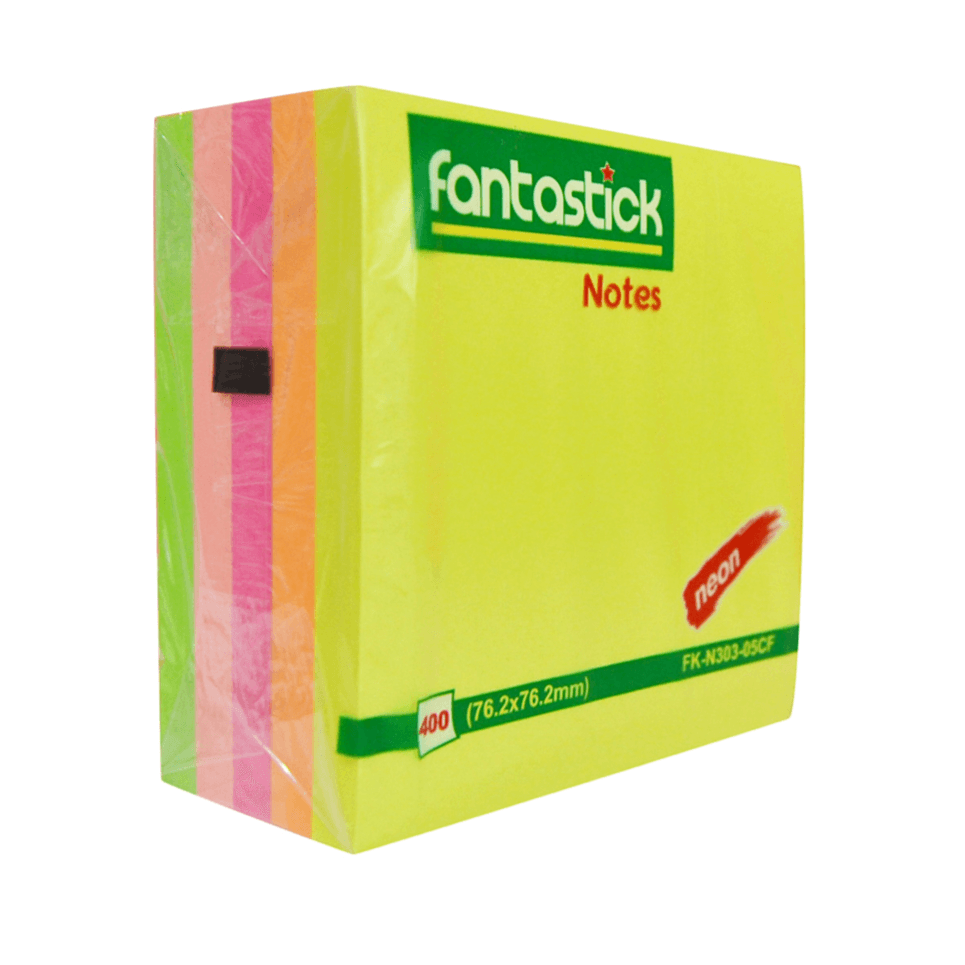 Fantastick Stick Notes 400 Sheets 5 Colours (Sefk03)