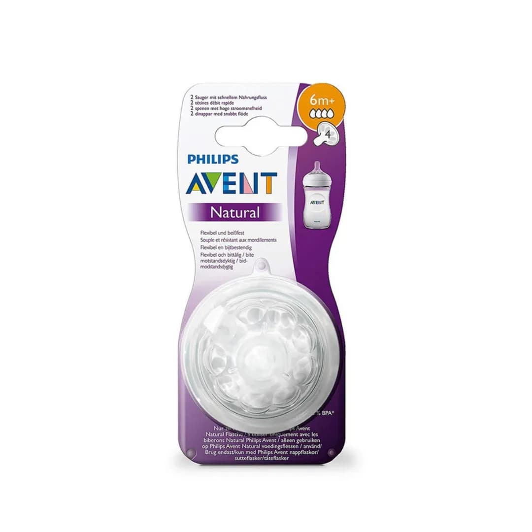 Philips Avent Natural Nipple 2 pcs, +6 m