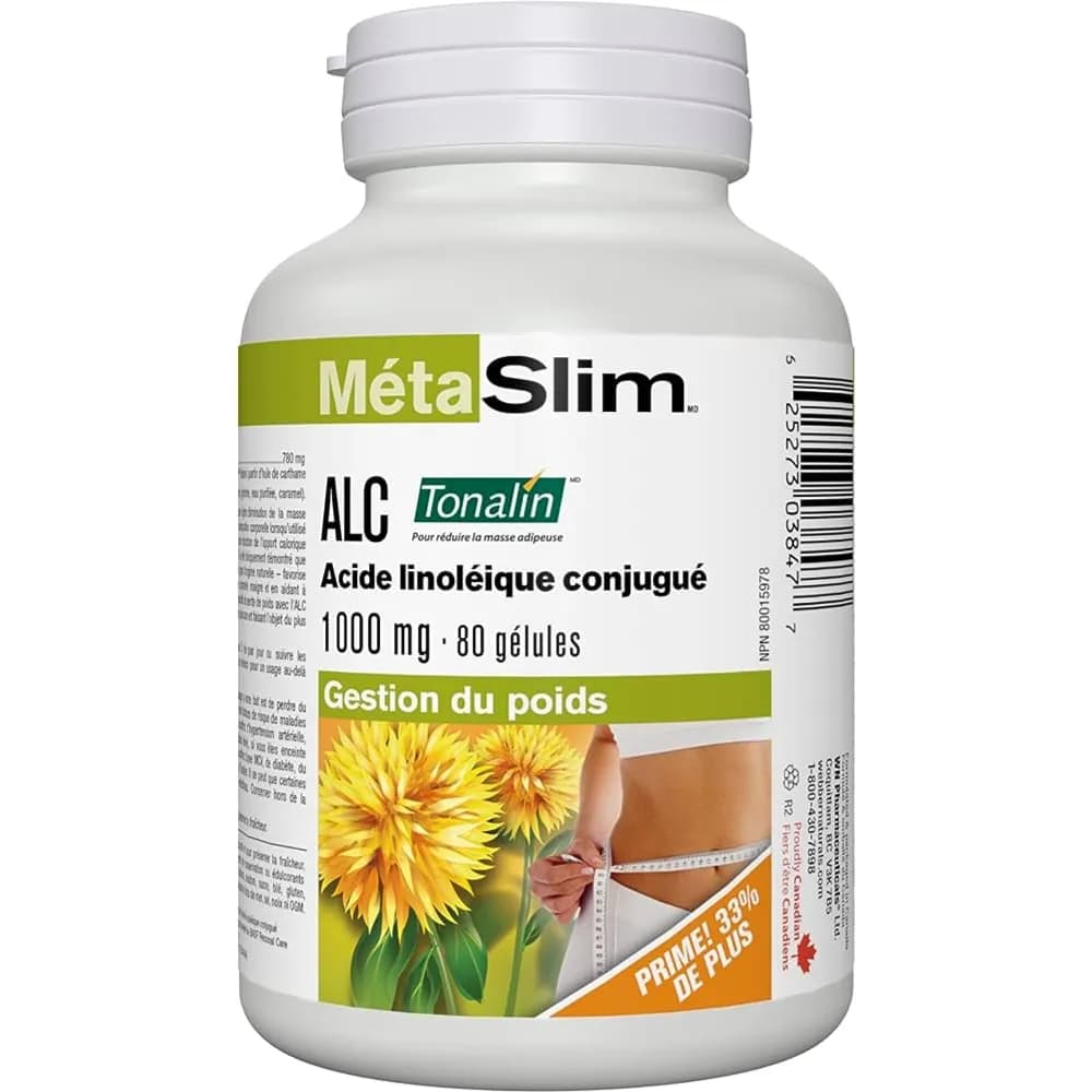 Meta Slim congugated linoleic acid 1000mg 80 softgels