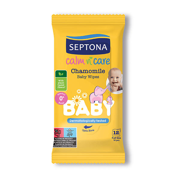 Septona Calm & Care Chamomile Wipes 12's