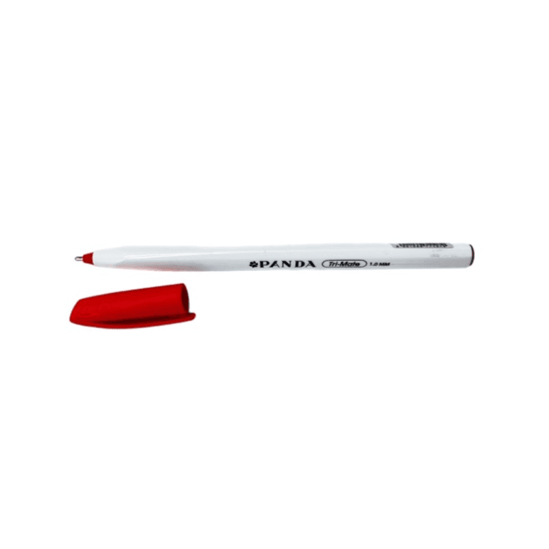 Panda Tri-mate 1.0mm Ball Pen Red Colour - 1210