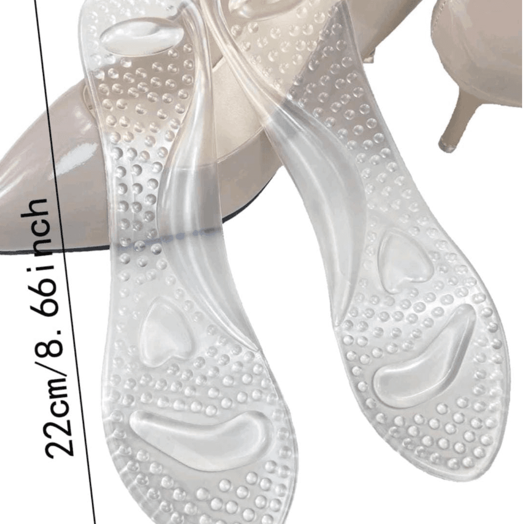 Transparent Silicone Footbed In The Form Of A Shoe Liner. F-03