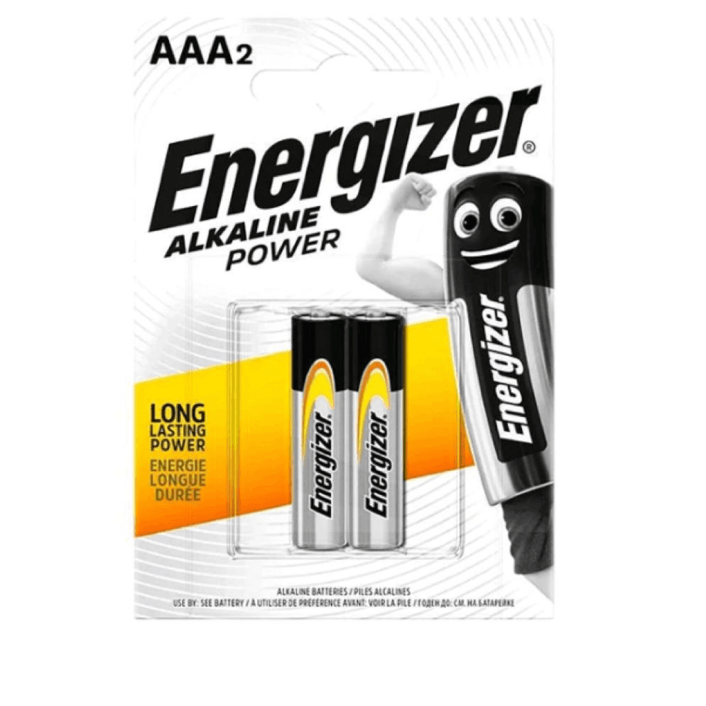 Energizer AAA2 Alkaline Battery 2 Pieces