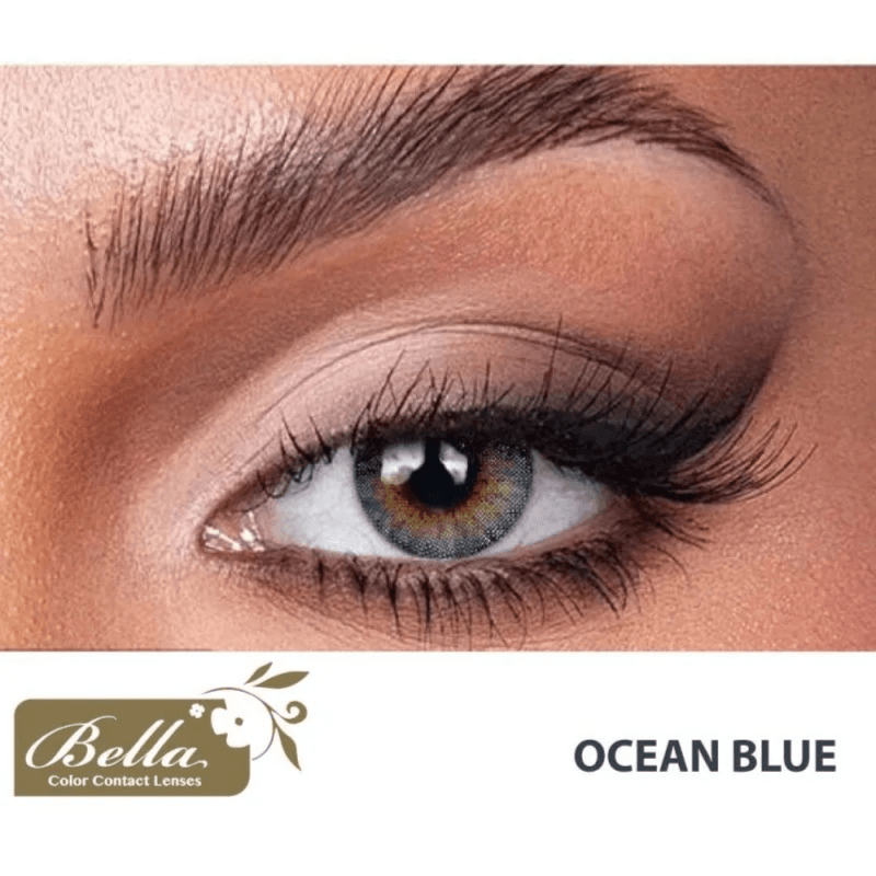 Bella One Day Color Contact Lenses Ocean Blue -10 Lenses No.4837