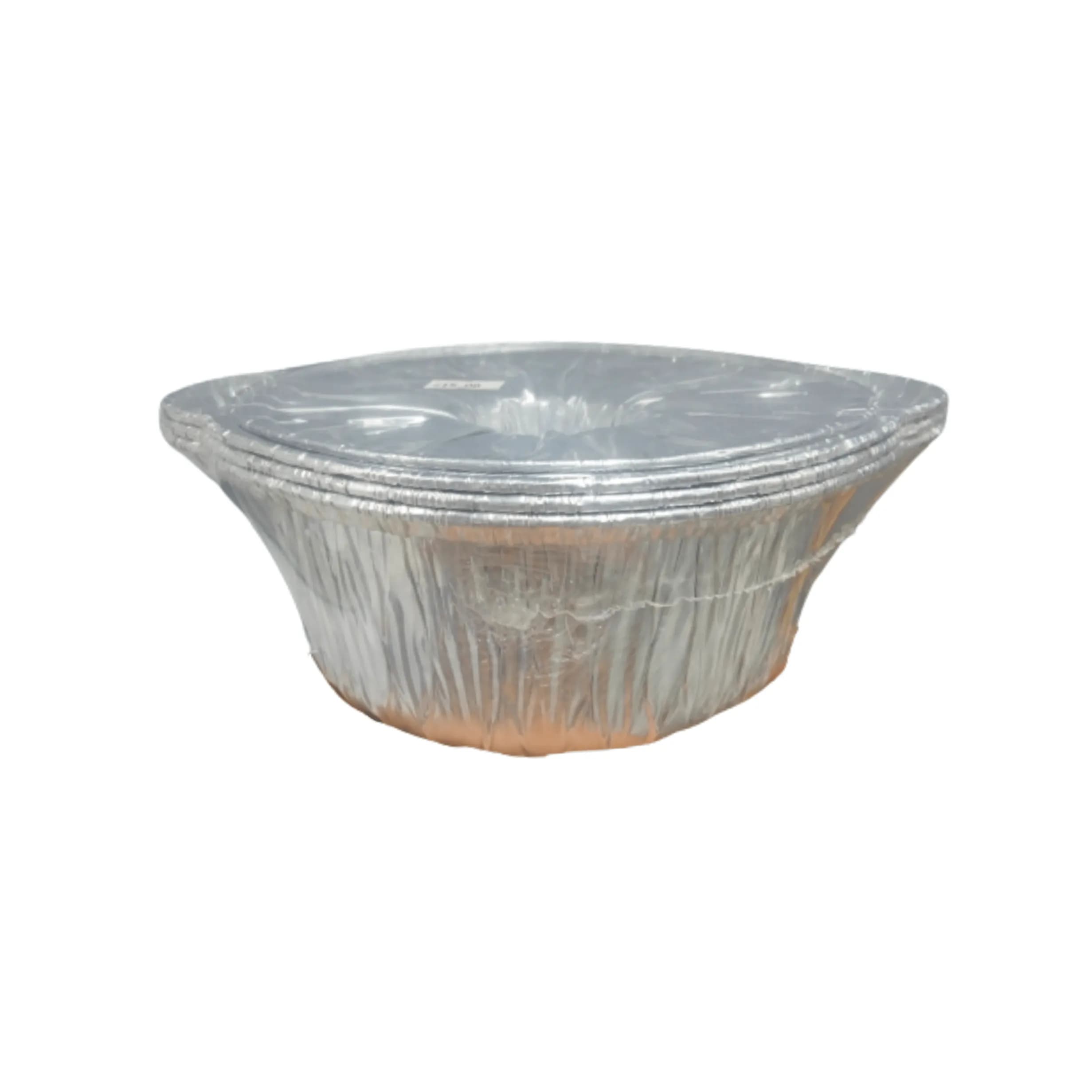 Aluminum Bowl With Lid 3 Pieces Medium