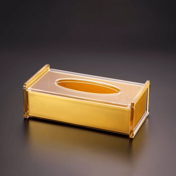 Acrylic Injection Tissue Gold Bottom-27x14x9cm-02-810