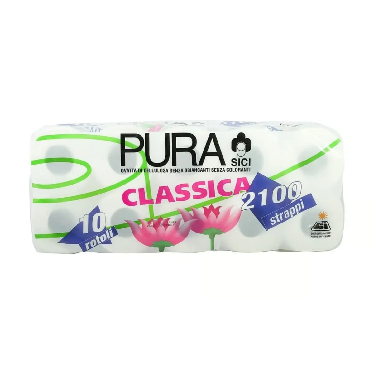 Pura Classic 10 Rotoli 2100 Strappi