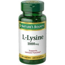 Natures Bounty L-Lysine 1000mg 60 Tabs