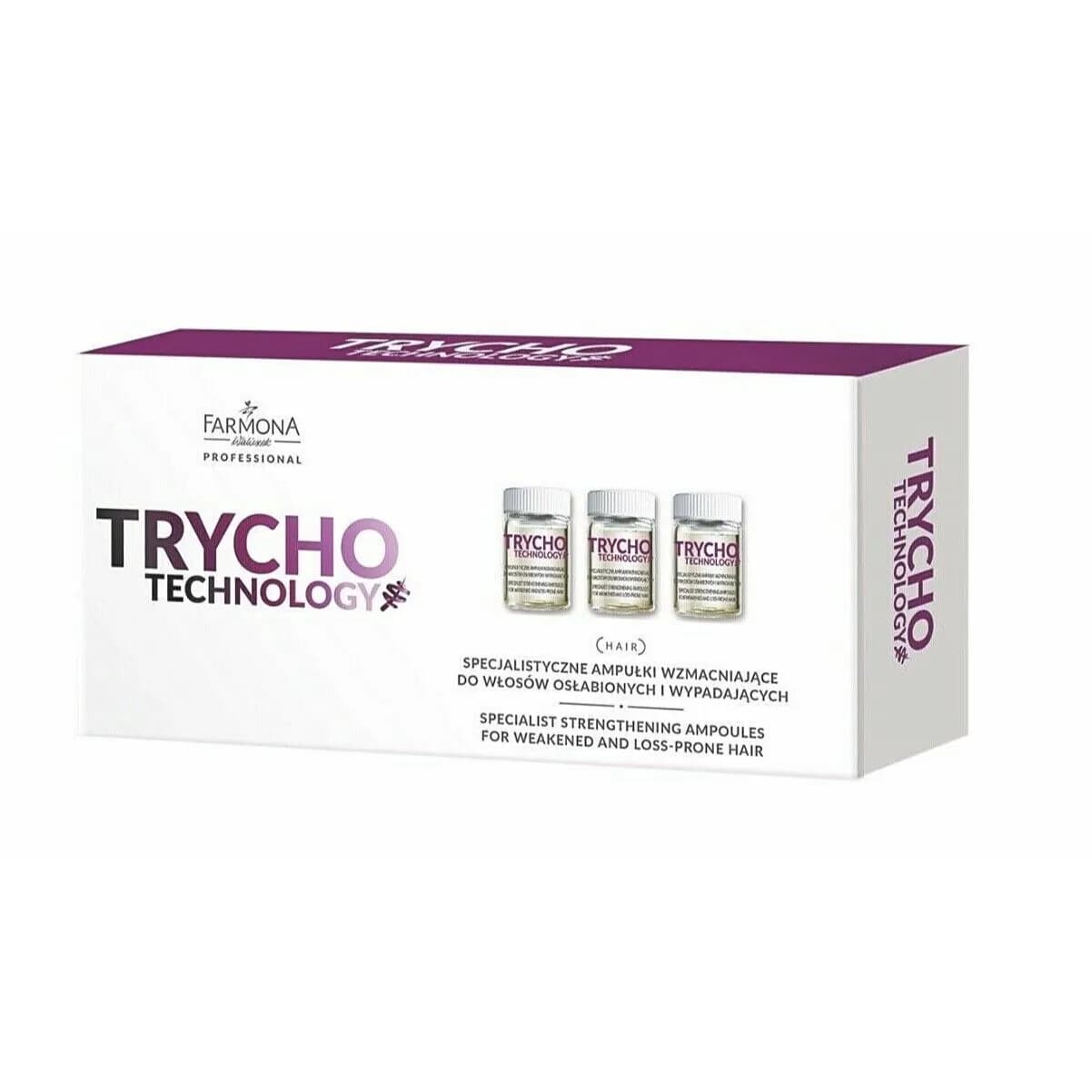 Farmona Trycho Tech Strengthening Ampoules For Weakened,loss-prone Hair 10 X 5ml