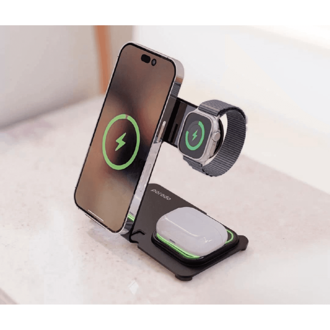 Porodo 3 in 1 Wireless Charging Dock