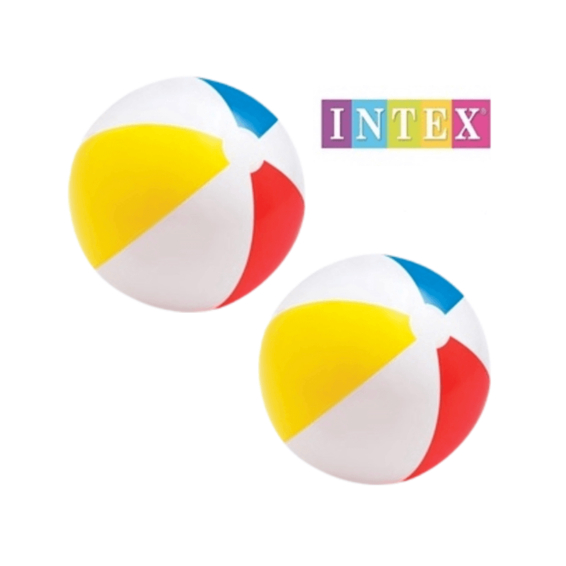 Offer 2 Intex The Wet Set Inflatable Beach Ball NIP Blow Up Pool Ball 51cm - 2pecs 4651