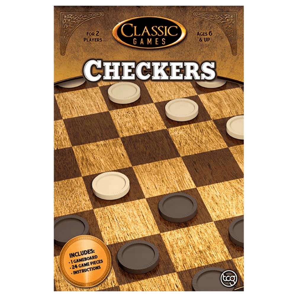 Tcg Checkers Classic Game (2- Player'S)