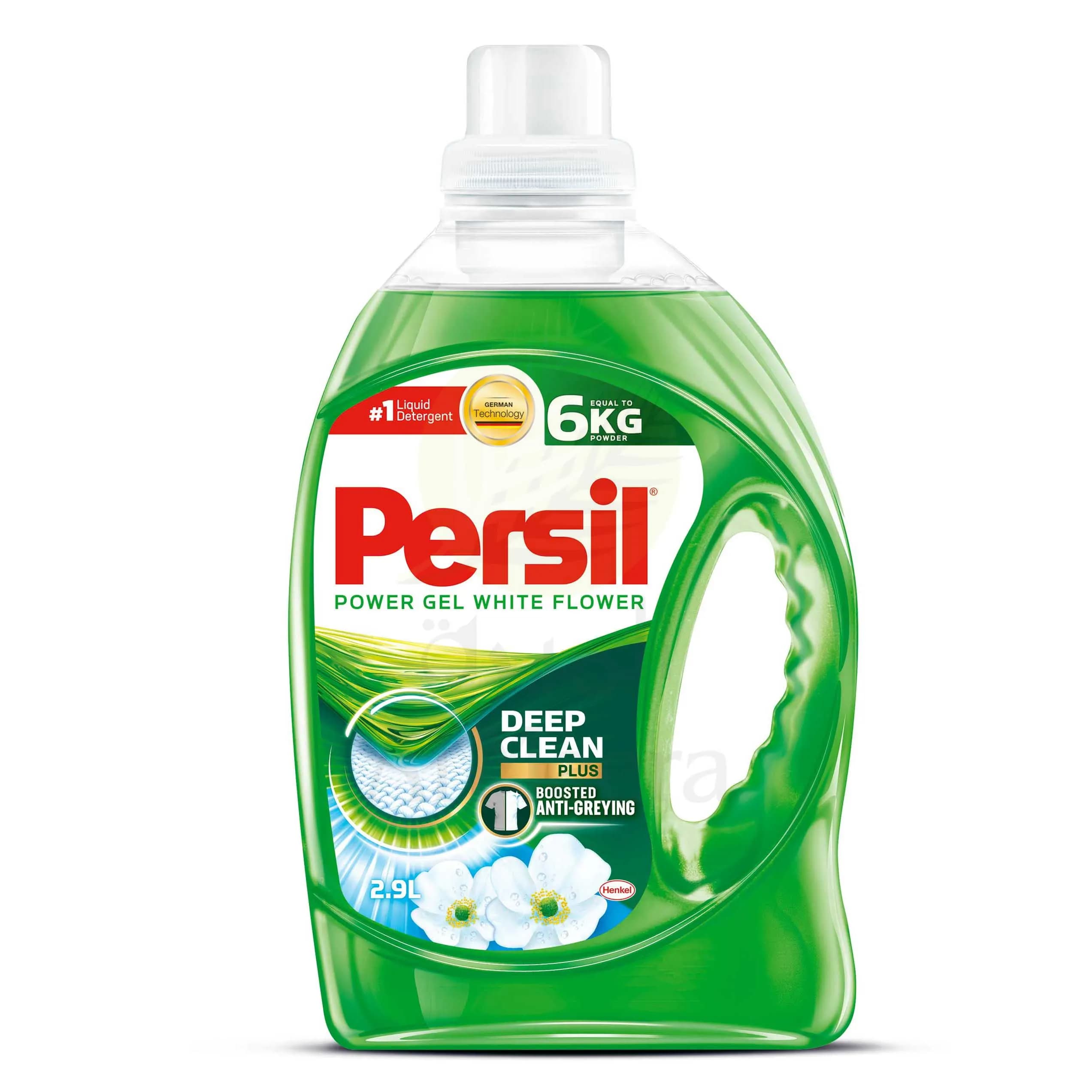 Persil Power Gel White Flower Deep Clean Plus Boosted Anti-greying 6kg Powder 2.9l