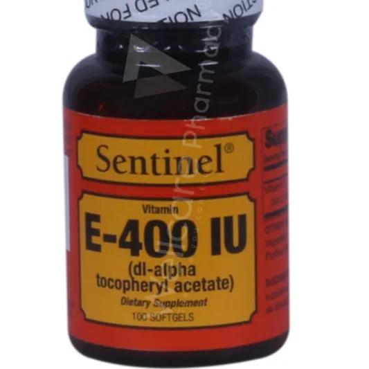 Sentinel Vitamin E 400 Iu 100 Softgels