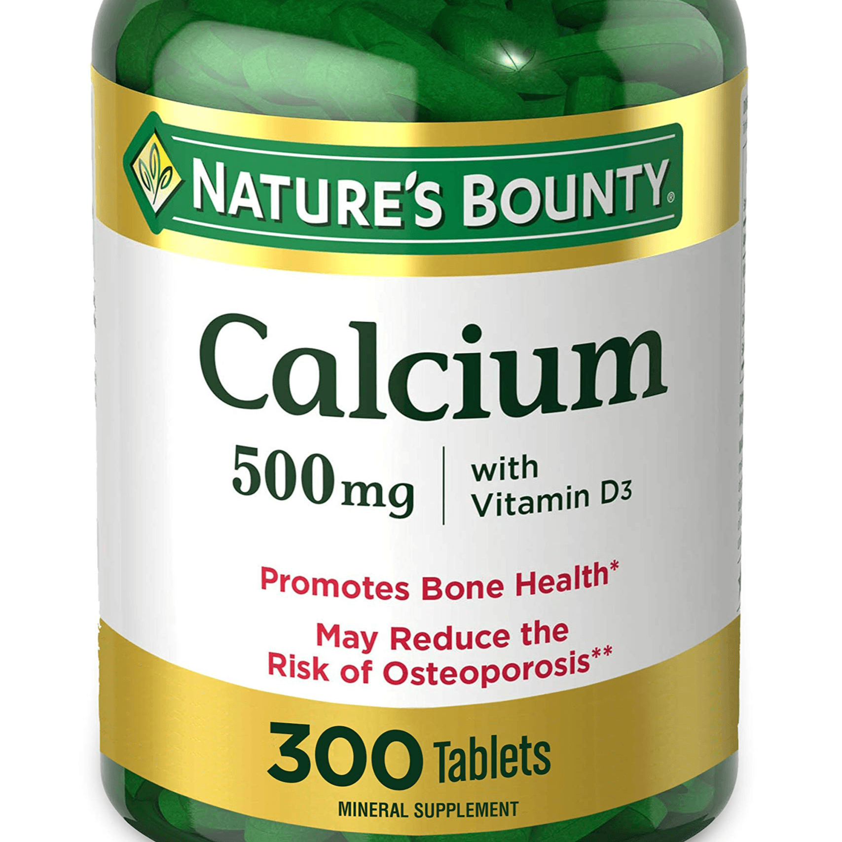 Natures Bounty Calcium 500 + Vit. D3 500mg Tablets 300's