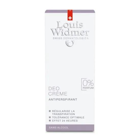 Louis Widmer Deo Crème Without Alcohol 0% Parfum Unscented 40ml