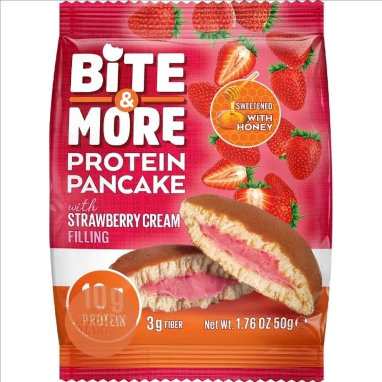 Bite & More Protein Pancake Strawberry Cream 50G