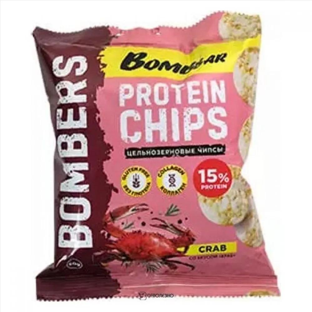 Bombbar Whole Grain Protein Chips Crab 50G