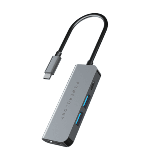 Powerology 4 In 1 USB-C Hub With HDMI