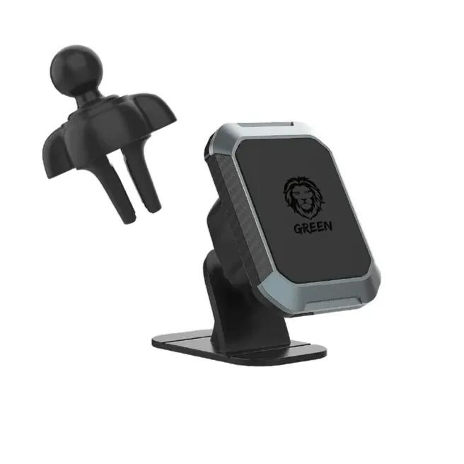 Car Phone Stand 2 In 1 Magnetic Green lion