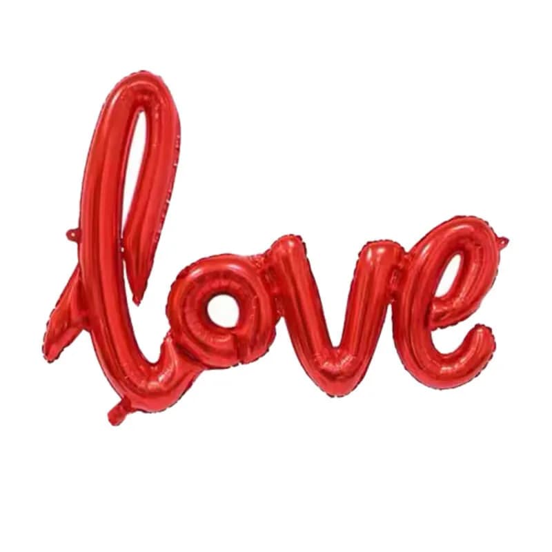 Love Foil Balloon Text - Non Inflated